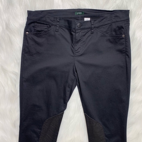 SOLD-J. Crew Riding Pants Leather & Zippered Black - Picture 4 of 8